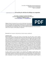 Optimization of an off-road bicycle with four-bar linkage rear suspension