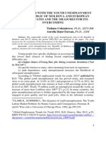 The Problem With The Youth Unemployment in The Republic of Moldova and European Member States and The Measures For Its Overcoming