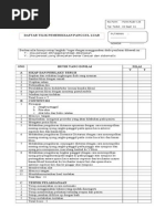 Daftar Tilik Melakukan Pemeriksaan Panggul