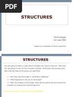 Structures: Technologies 1st Year ESO