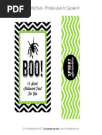 Halloween Cupcake Kit Labels - The TomKat Studio