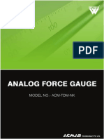 Analog Force Gauge