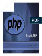 Síntaxis PHP