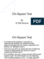 Chi-Square Test: by DR - RM Saxena
