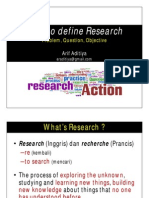 How To Define (Background) Research