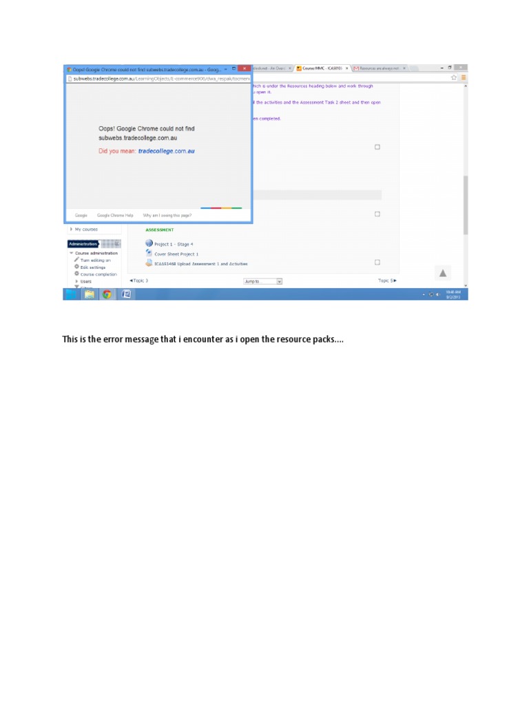 This Is The Error Message That I Encounter As I Open The Resource Packs ...