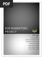 B2BM Project Report - Business To Business Marketing