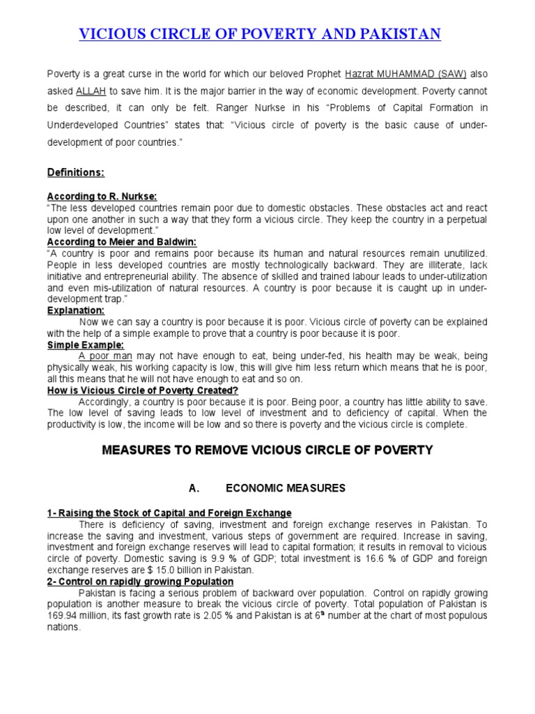 Poverty in pakistan causes, effects and solutions picture