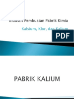 Industri Kalsium, Kalium, Dan Klor