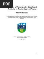 Download Analysis of Forensic Artifacts of Tinder on iPhone by Niall Heffernan SN174712645 doc pdf