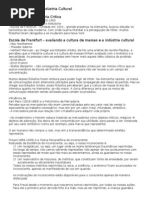 Filosofia - A Teoria Crítica e a Indústria Cultural