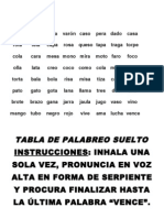 Tabla de Palabreo