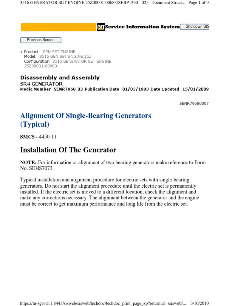 Generator | PDF | Screw | Manufactured Goods