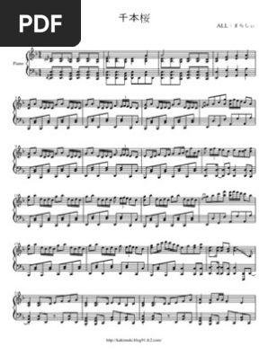 Senbonzakura Score Sheet Arithmetic Number Theory