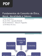 Fundamentos do Conceito de Ética, Moral,