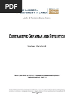 Download Contrastive Grammar and Stylistics - Student Handbook by amrram SN174757471 doc pdf