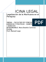 TP Medicina Legal Legalizacion de La Marihuana