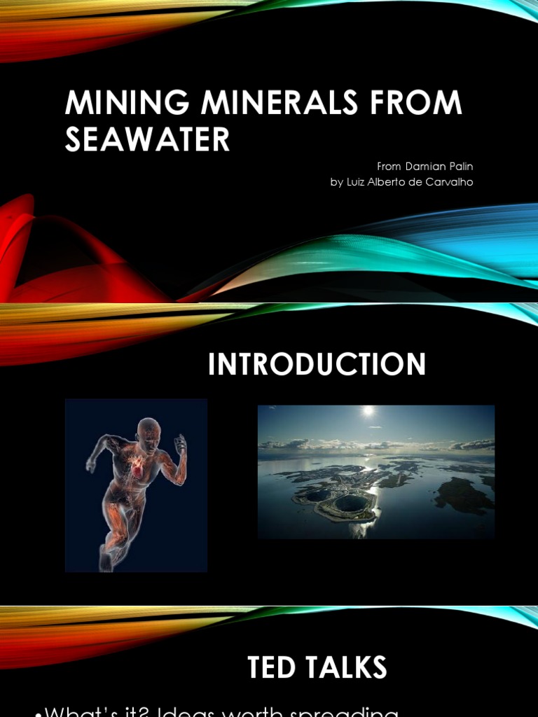 Mining Minerals From Seawater | PDF