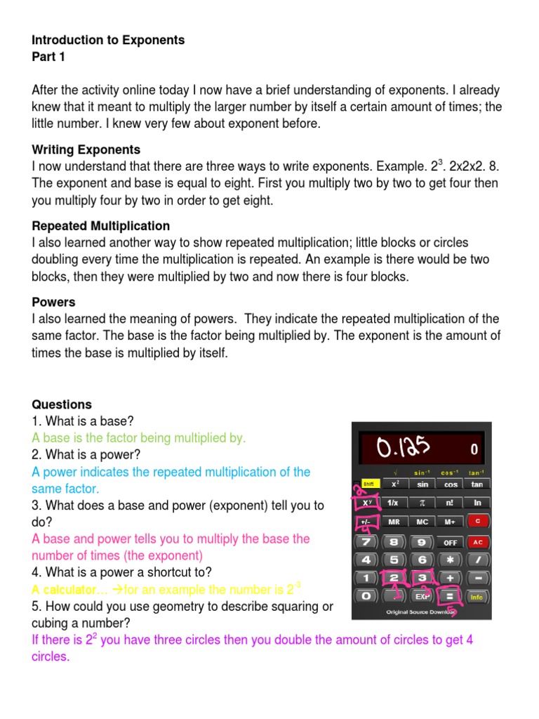 Introduction To Exponents Part 1 10 7 Exponentiation Multiplication