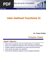 User-Defined Functions II: ISM 3230 Intro To Comp Systems and Software Development