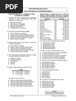 Prova Simulada de Contabilidade Básica