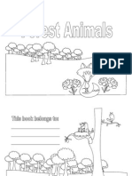Forest Animals Color Book