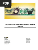 ANSYS FLUENT Population Balance Module Manual