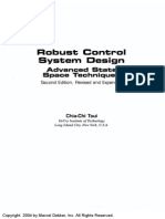 Robust Control System Design Advanced State Space Techniques Second Edition, Revised and Expanded