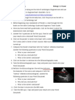 Biology 11 Cardiovascular System - Virtual Cardiology Lab