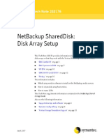Veritas NetBackup (Tm) SharedDisk Setup Guide for Disk Array