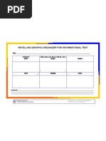 Non-Fiction Retelling Graphic Organizer