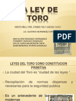 LEY DE TORO HISTORIA DERECHO MEXICANO