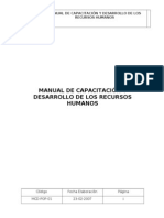 Manual de Capacitación y Desarrollo de Los Recursos Humanos