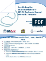 Facilitating The Implementation of MNCH Protocols Through Mhealth: Tanzania Powerpoint