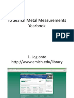 To Search Metal Measurements Yearbook