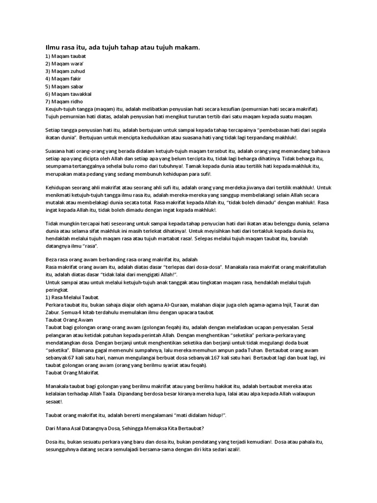 Ilmu Rasa Tok Kenali Pdf