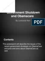 government shutdown  obamacare by leo n  1