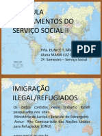 imigração com mapa mundi