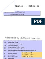 Bioinformatics 1 - Lecture 18: Repeats, Satellites and Transposons - Evolution and Detection