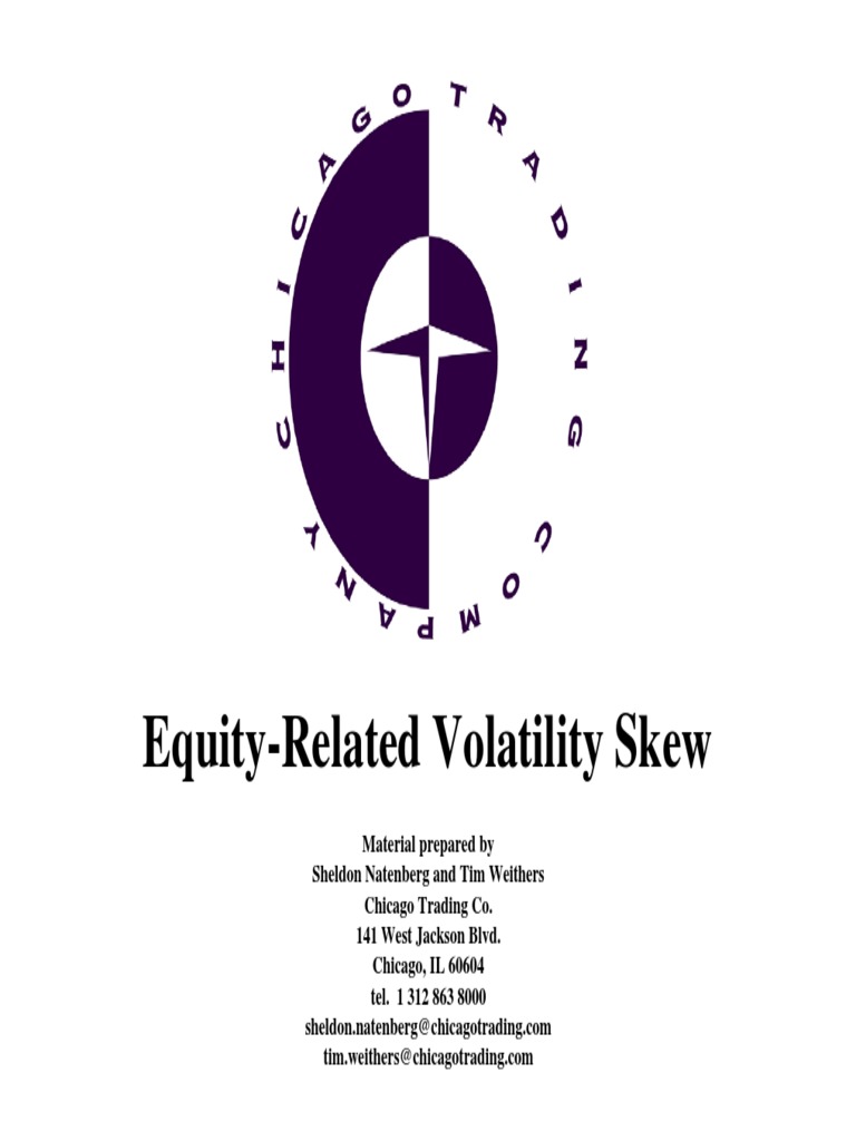 Equity Volatility Skew Analysis | PDF | Greeks (Finance) | Black ...