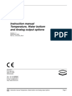 Instruction Manual Temperature, Water Bottom and Analog Outp PDF