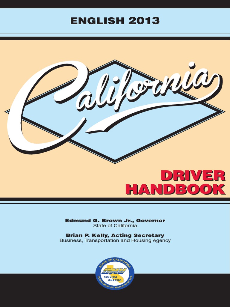 driver handbook Driver's License Department Of Motor Vehicles