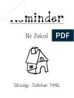 Flyer-No School