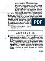 Jean Hardouin - 1741 - Joannis Harduini, e SJ, Commentarius in Novum Testamentum (Extrait en Français) PDF