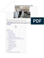 Espectroscopia de Absorción Atómica