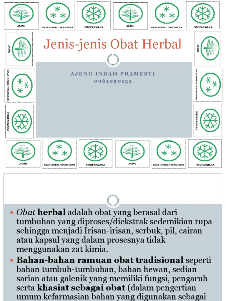 Jenis Jenis Obat Herbal