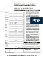 Membership Application Form: 9/F LEGASPI SUITES, 178 Salcedo ST., Legaspi Village, Makati City, Philippines