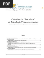 Colectânea de Trabalhos, no âmbito da disciplina de Psicologia V (Psicologia da Gravidez e Maternidade/Paternidade) -A 3 (alunos 5ºCLE)
