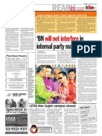 Thesun 2009-07-17 Page02 BN Will Not Interfere in Internal Party Matters