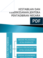 Kestabilan Dan Keberkesanan Jentera Pentadbiran Negara